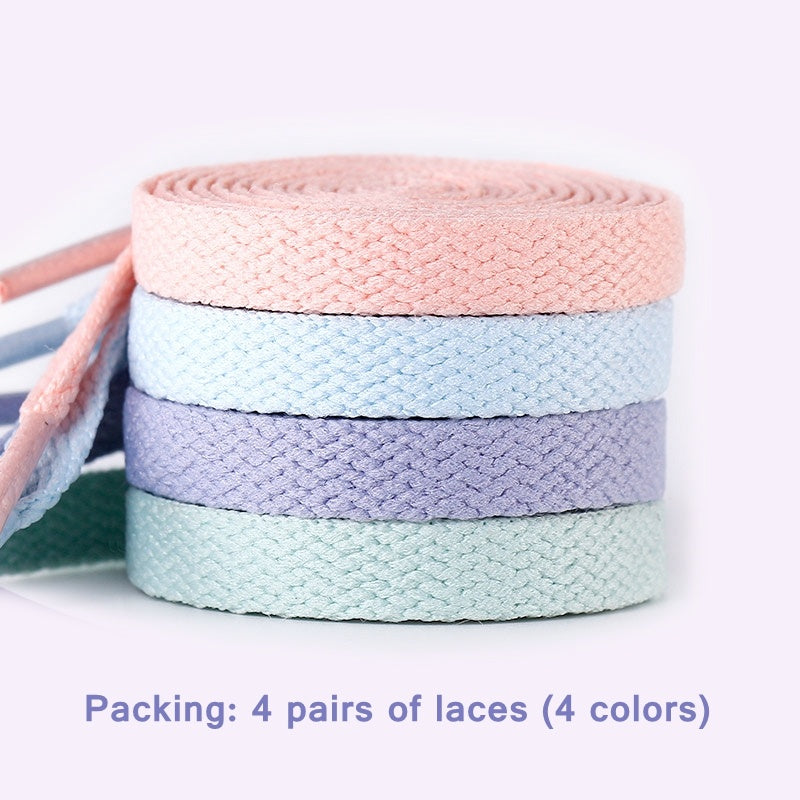 Lacets colorés pastel – Accessoire mode sneakers tendance TikTok