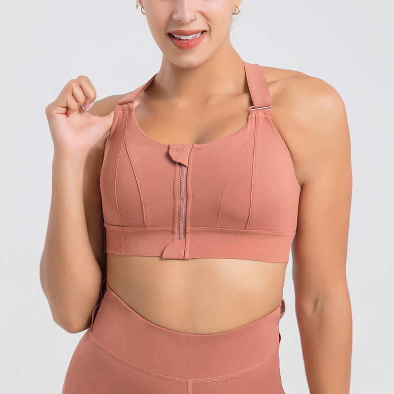 Soutien-Gorge de Sport Push-Up avec Fermeture Avant – Maintien et Confort Premium ️‍♀️