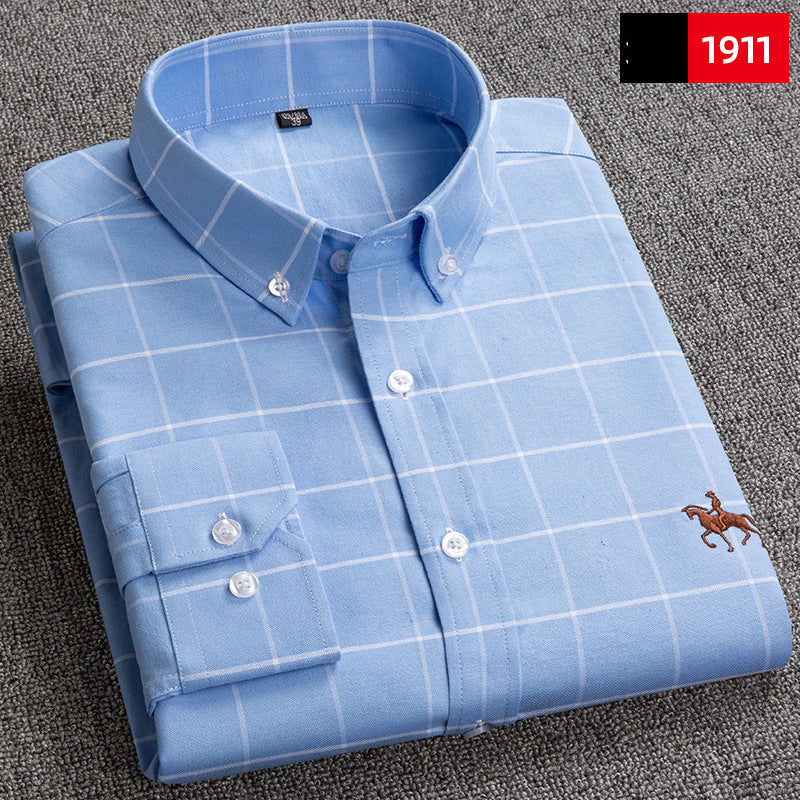 Chemise “Style Polo Club” – Rayures Élégantes Multicolores