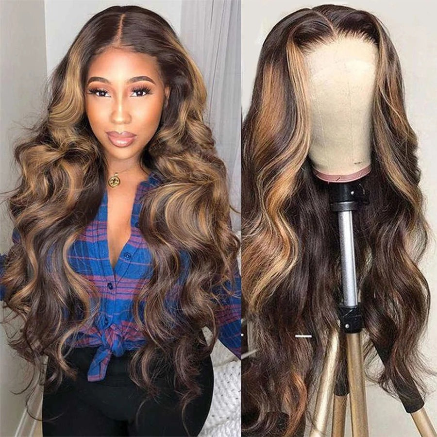 Perruque Lace Front Deep Wave – Cheveux Humains 100 % Naturels