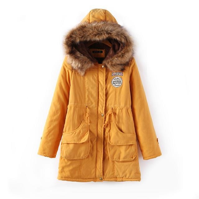 Parka d’Hiver Femme Doublée Polaire | Capuche Fourrure Chaude et Élégante – Disponible en Plusieurs Couleurs
