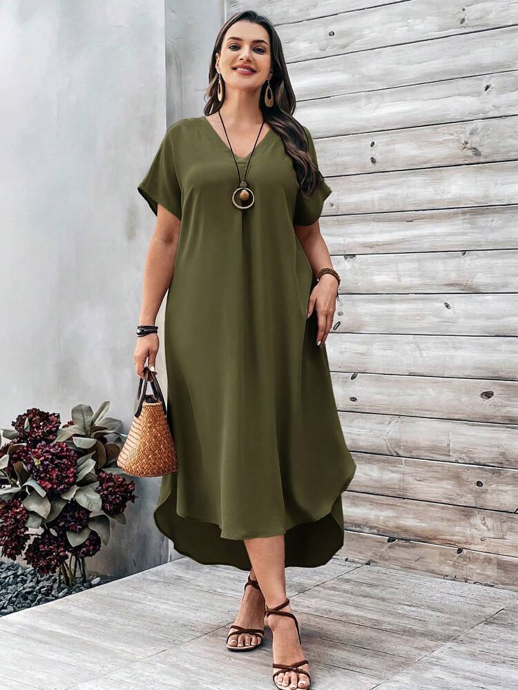 Robe fluide grande taille été – Élégance bohème chic tendance 2025
