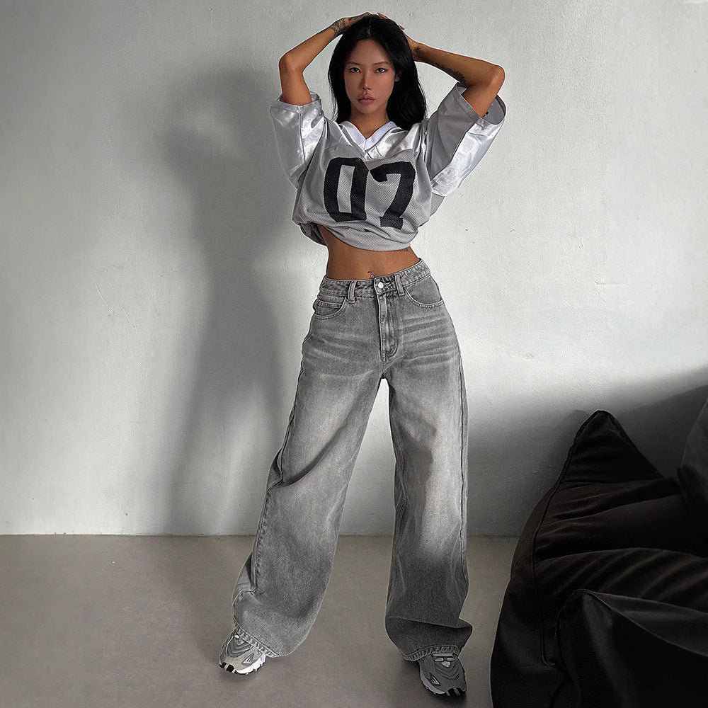 Pantalon Ample Taille Haute – Streetwear Tendance