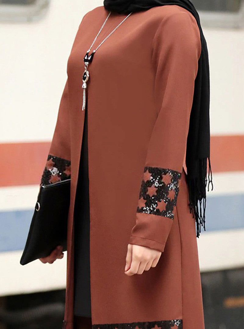 Ensemble Modeste Élégant – Long Blazer et Pantalon Coordonné Muslim
