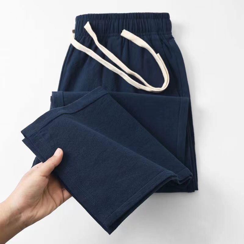 Pantalon Décontracté Homme – Taille Élastique – Confort & Style Été