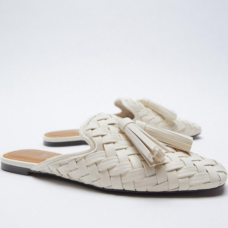 Mules “Tressé Élégance” – L’art du style effortless