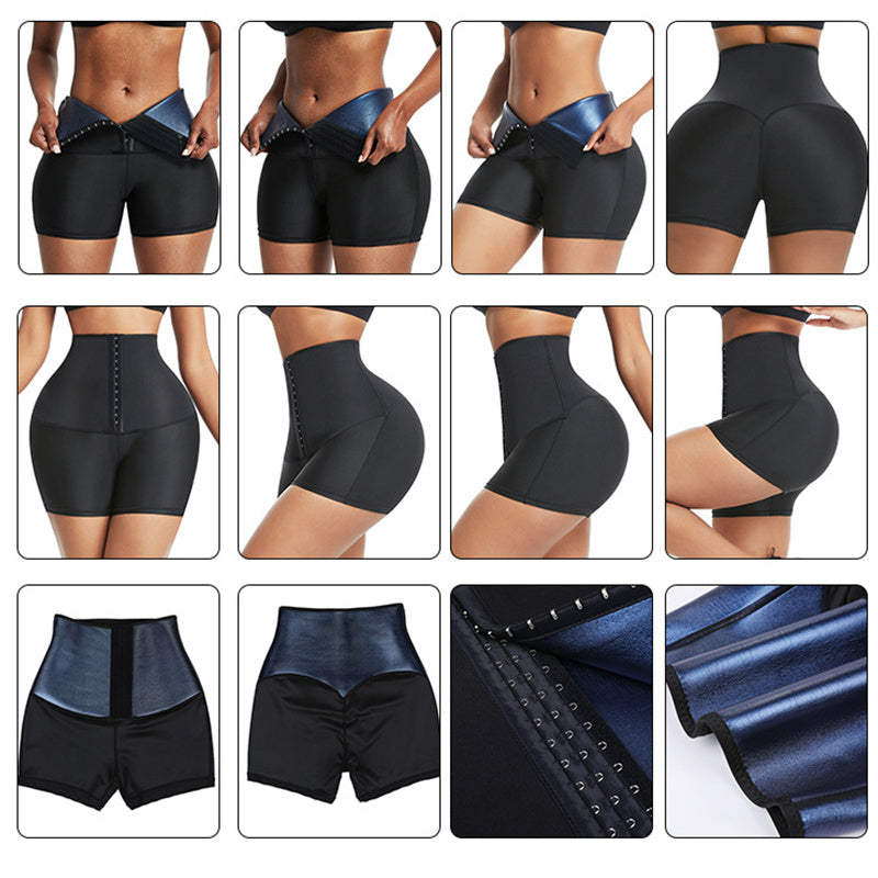 Short Gainant Sauna Femme – Taille Haute & Effet Minceur