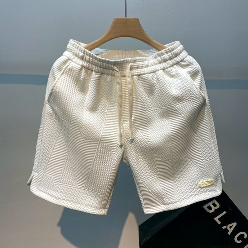 Short Homme Texturé – Style Géométrique & Confort Absolu
