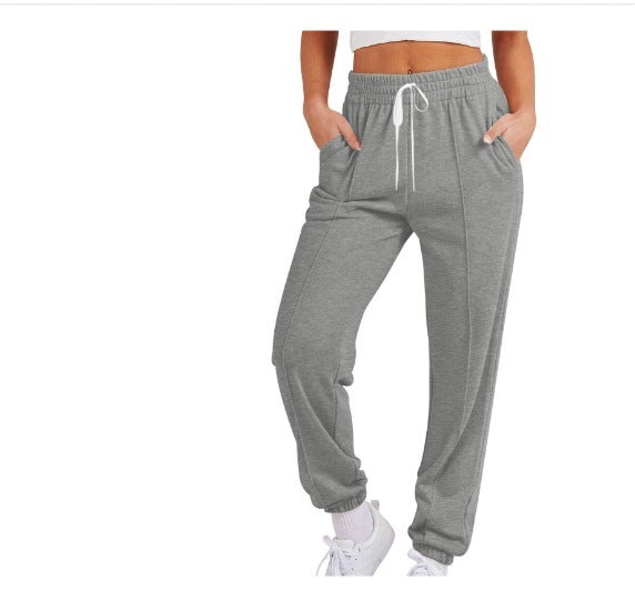 Pantalon Jogger Femme – Taille Élastique & Cordon | Pantalon de Sport Décontracté Streetwear