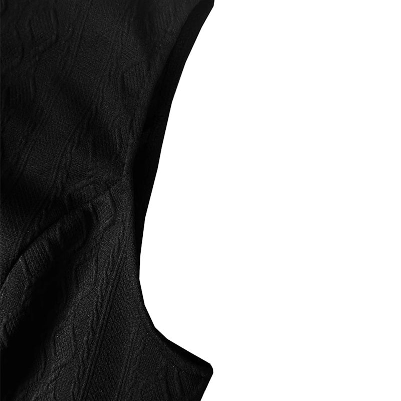 Gilet Femme Sans Manches Élégant – Chic à Boutons, Coupe Cintrée