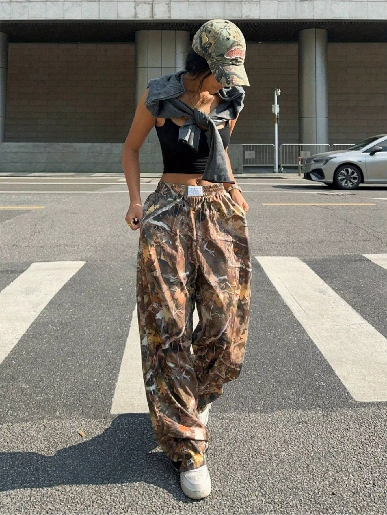 Pantalon Cargo Camouflage Femme – Streetwear Tendance et Confort Absolu