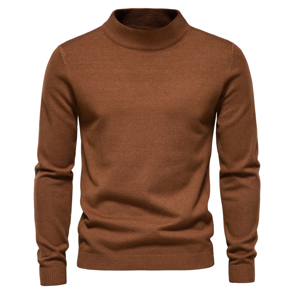 Pull Homme Col Montant – Style Chic Décontracté – Automne & Hiver