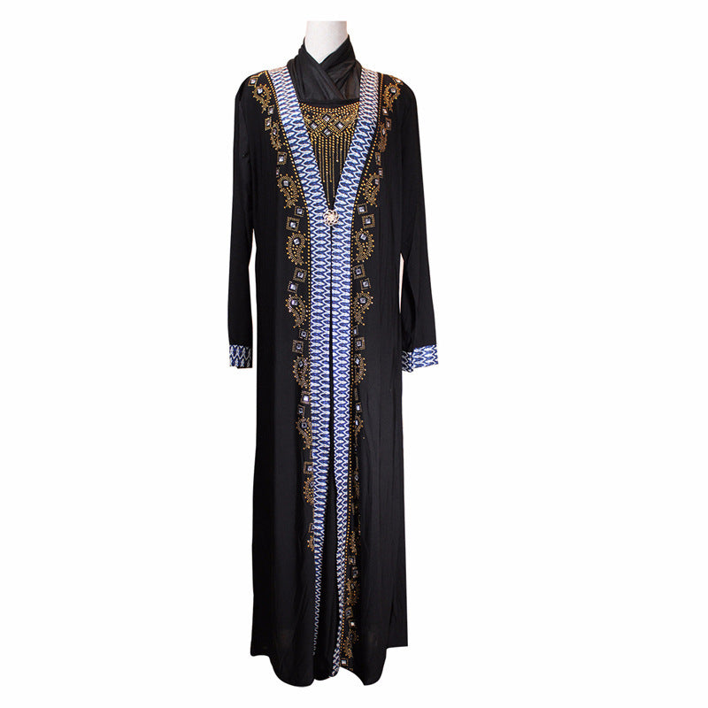 Robe Perlée Ramadan Élégante – Mode Musulmane Chic et Confortable