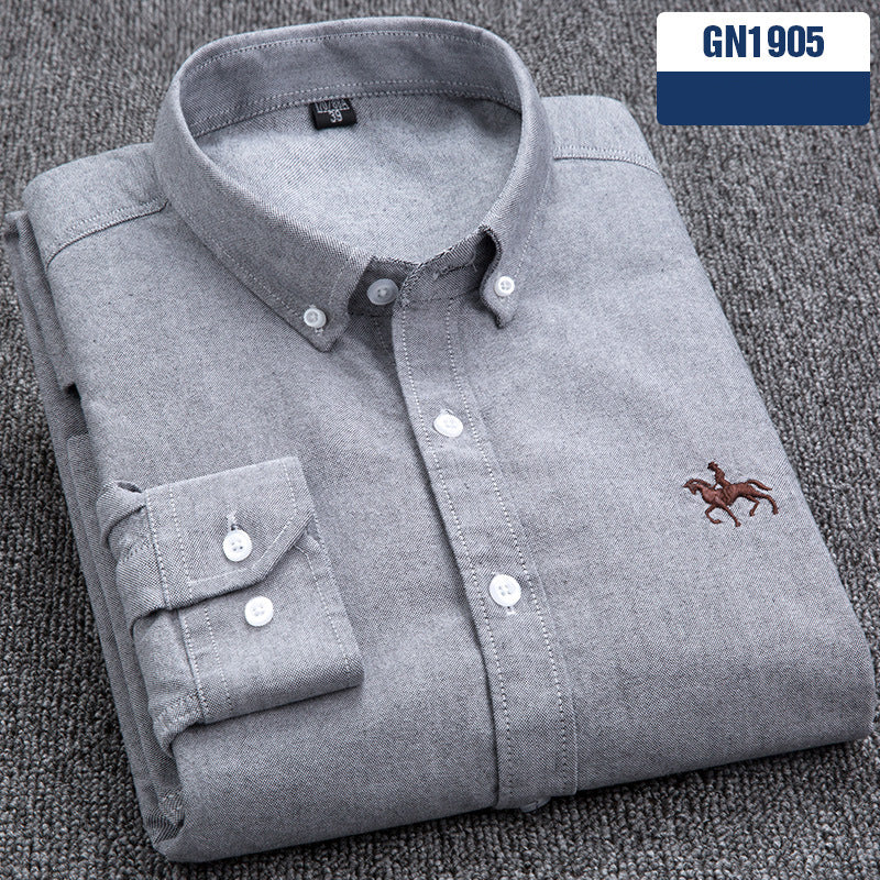Chemise “Style Polo Club” – Rayures Élégantes Multicolores