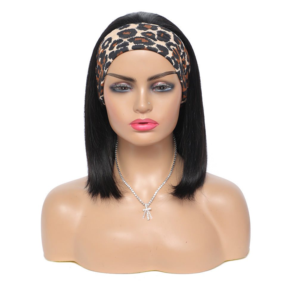 Perruque Bandeau Bob – Look Léopard Chic & Pratique
