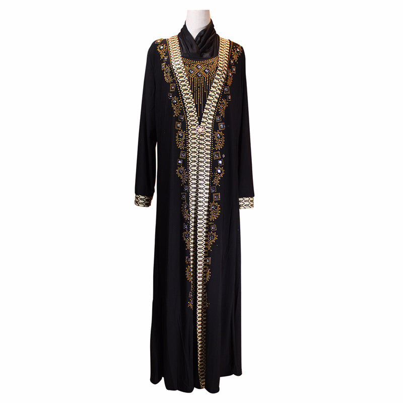 Robe Perlée Ramadan Élégante – Mode Musulmane Chic et Confortable