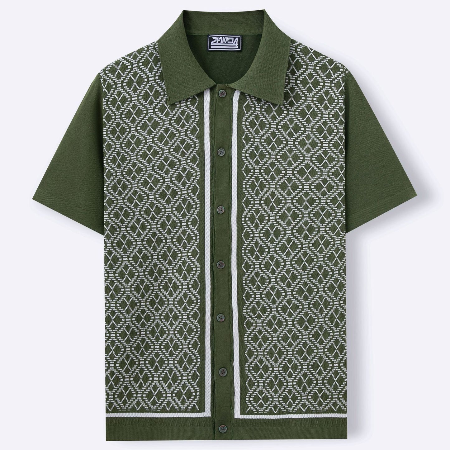 Chemise Homme en Coton à Motif Ethnique - Élégance et Confort