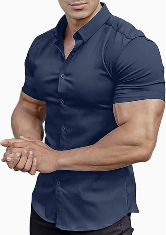 Chemise Sculptée Premium - Style Cintré Luxe | Look Viril Élégant