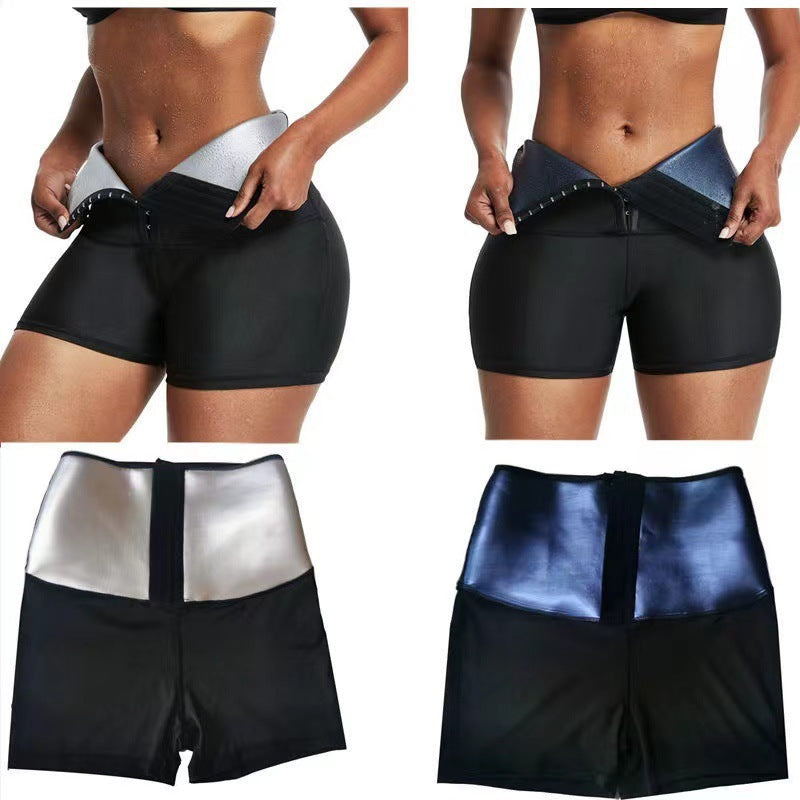 Short Gainant Sauna Femme – Taille Haute & Effet Minceur