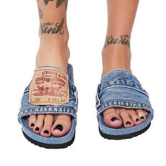 Sandales Denim Levi’s Style – Patch Vintage & Design Jean Unique