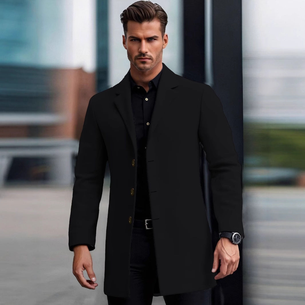 Manteau Camel “Prestige” – L’élégance virile