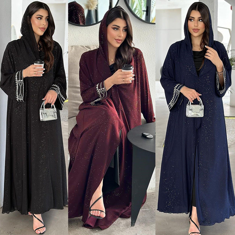 Robe Cardigan Abaya Élégance Luxe™ – Élégance Modeste & Confort