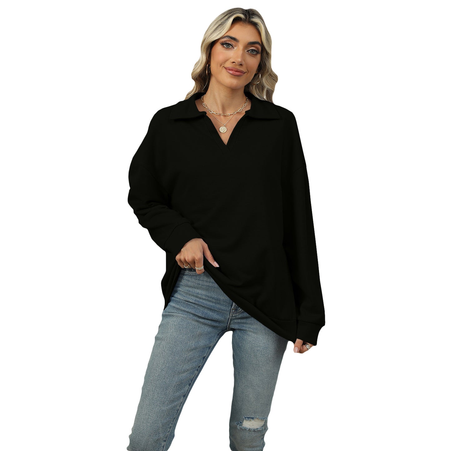 New Sweat Chic Oversize™ – Confort Doux & Élégance Décontractée