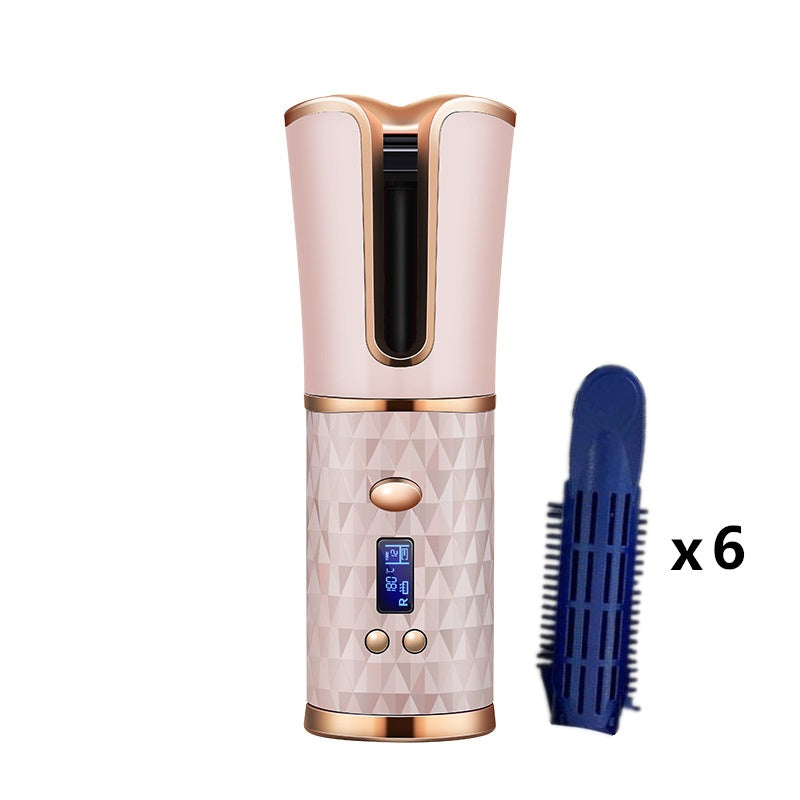 Fer à boucler automatique sans fil rechargeable – Boucles parfaites en quelques secondes