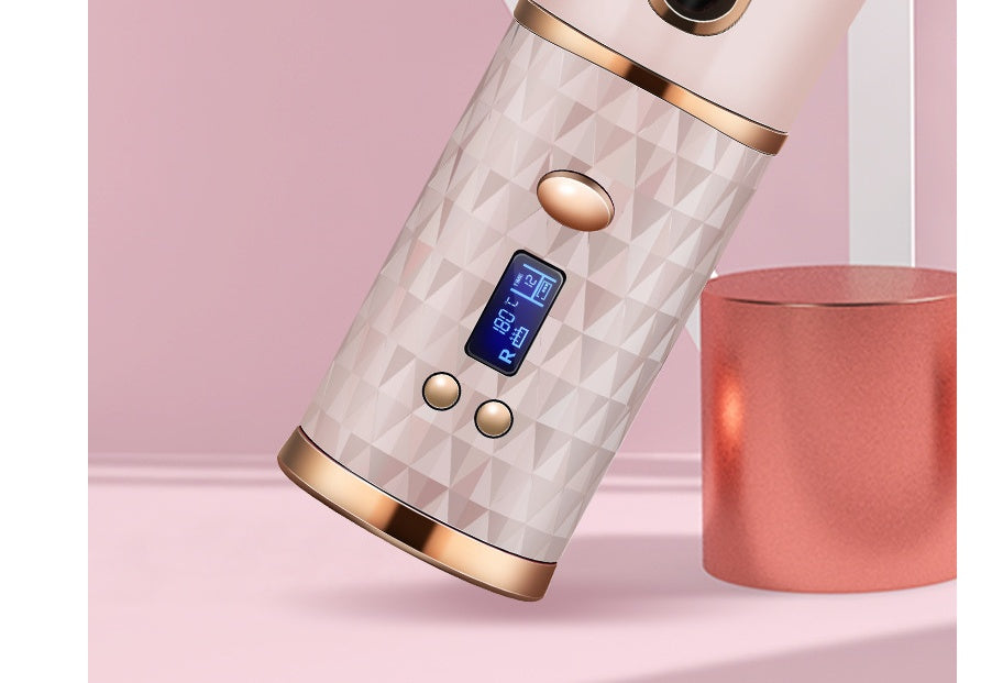 Fer à boucler automatique sans fil rechargeable – Boucles parfaites en quelques secondes