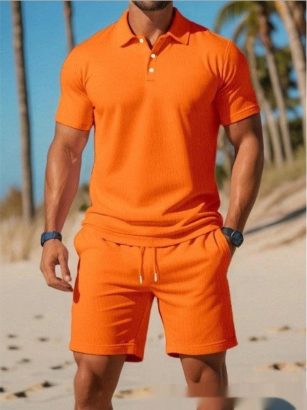 Ensemble Polo + Short Homme – Style Plage & Détente | Look Estival 2025