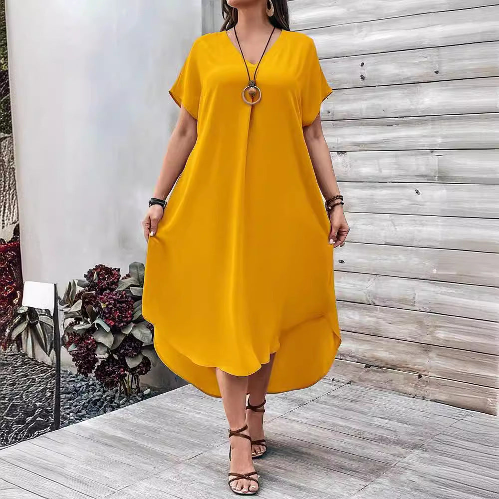 Robe fluide grande taille été – Élégance bohème chic tendance 2025