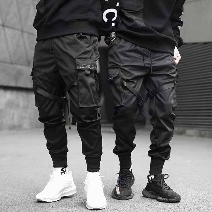 Pantalon Cargo Noir Homme – Streetwear Tactique | Look Urbain et Confort