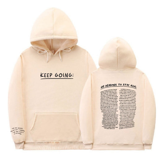 Hoodie "KEEP GOING;" – Motivation & Confort au quotidien