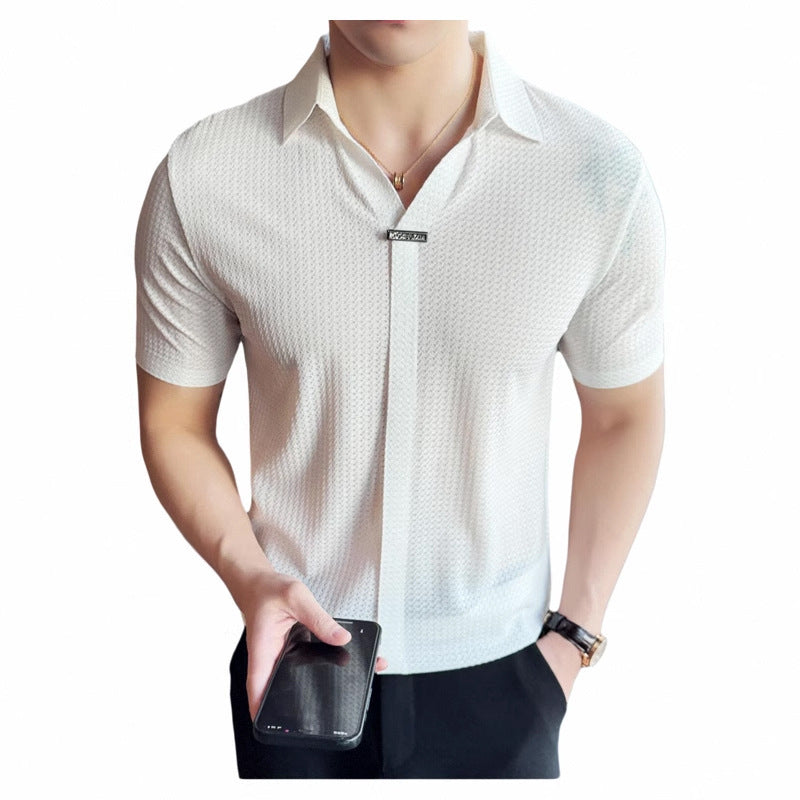 Polo Tissé Homme "Élégance Moderne" – Chic & Confort au Quotidien