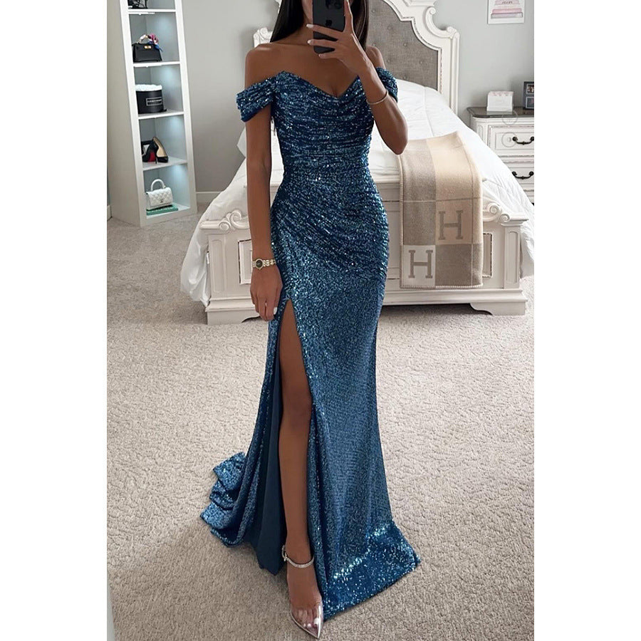 Robe de Soirée à Paillettes – Élégance et Glamour