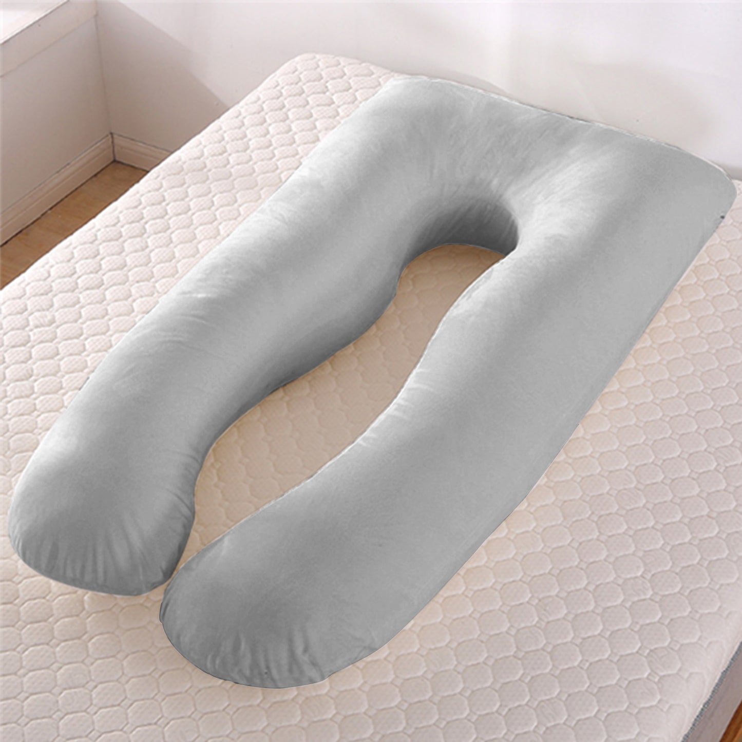 Oreiller de grossesse en U – Coussin maternité ergonomique pour dormir confortablement