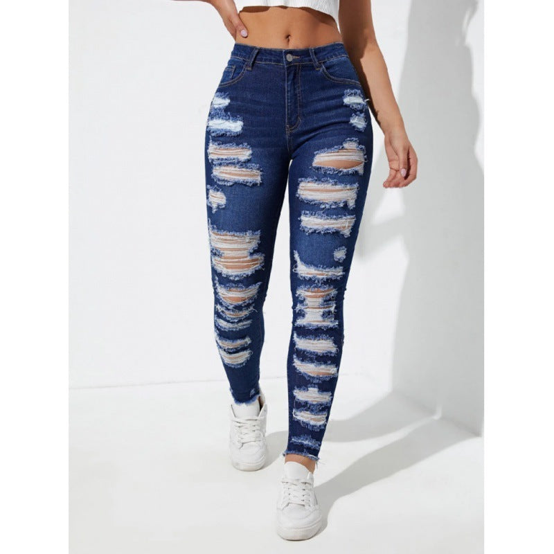 Jean Déchiré Skinny Femme – Streetwear Premium