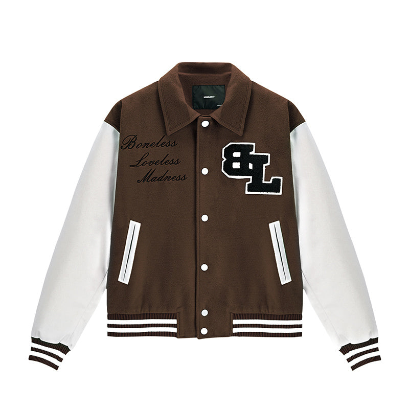 Veste Baseball Varsity Brodée – Style Américain Haut de Gamme