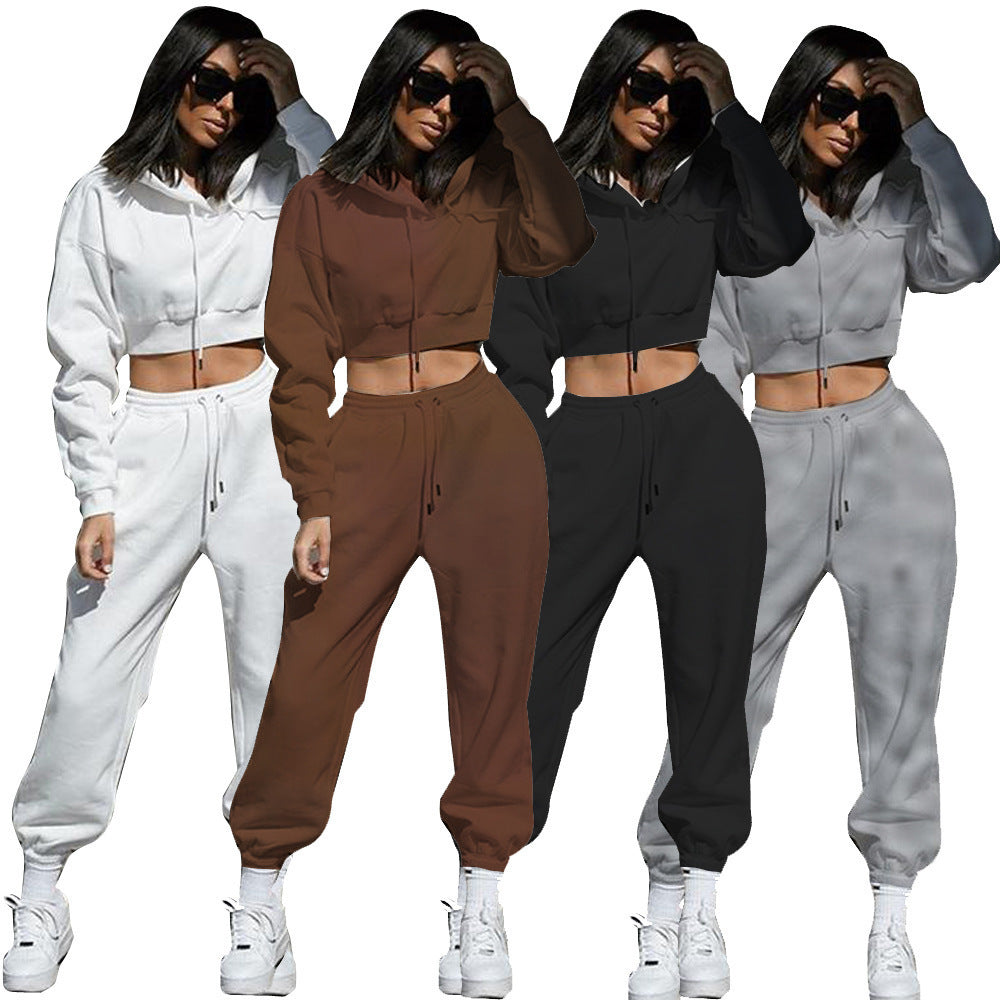 Ensemble Femme 2 Pièces – Sweat à Capuche & Pantalon Jogger Sportswear