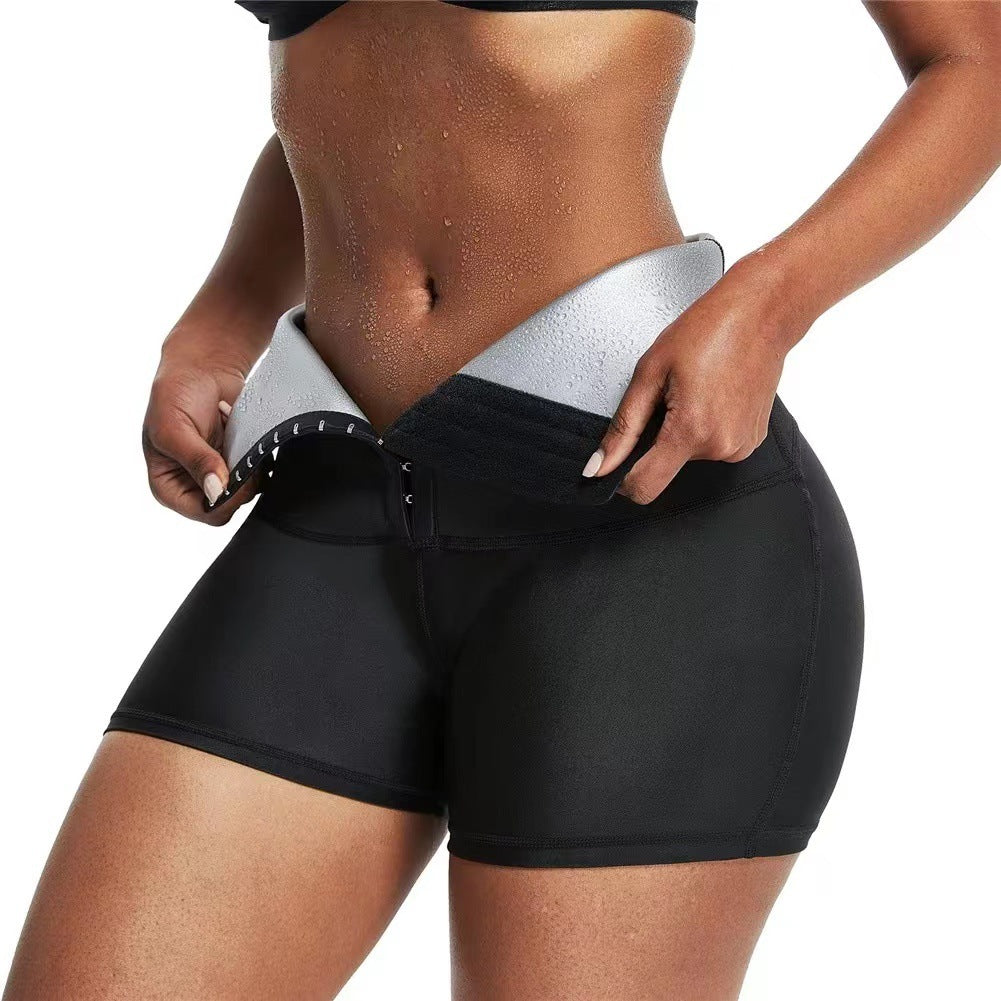 Short Gainant Sauna Femme – Taille Haute & Effet Minceur