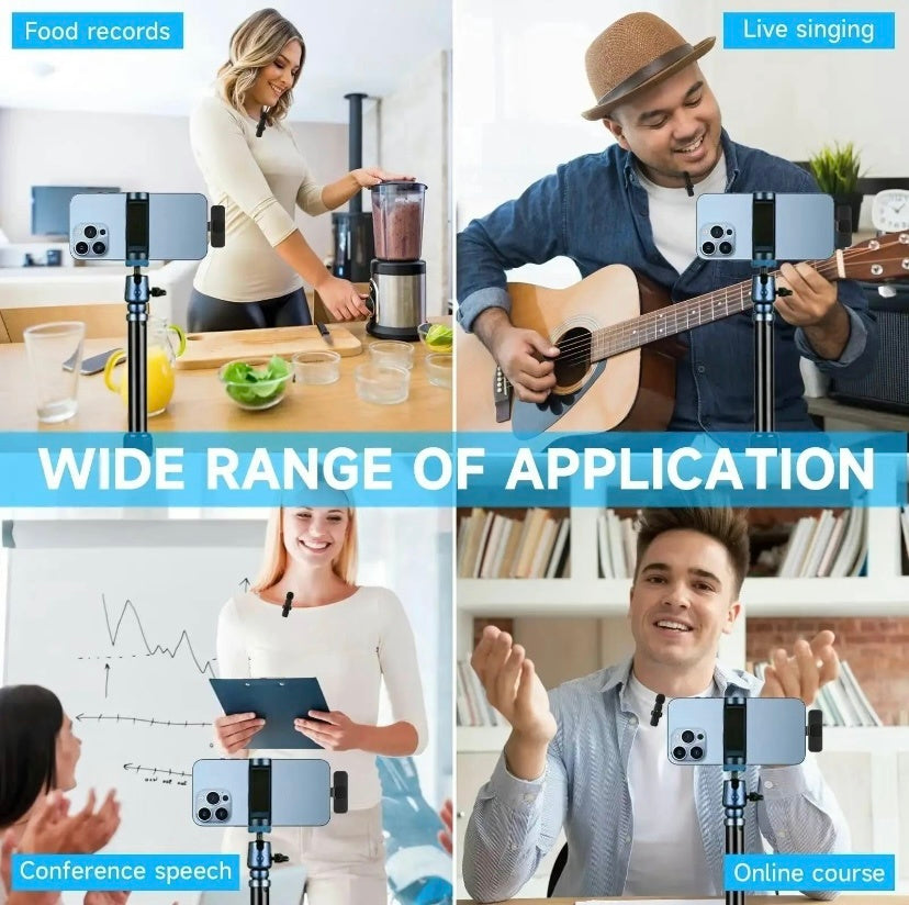 Micro-Cravate Sans Fil – Audio Pro pour Vlog, TikTok, YouTube & Streaming