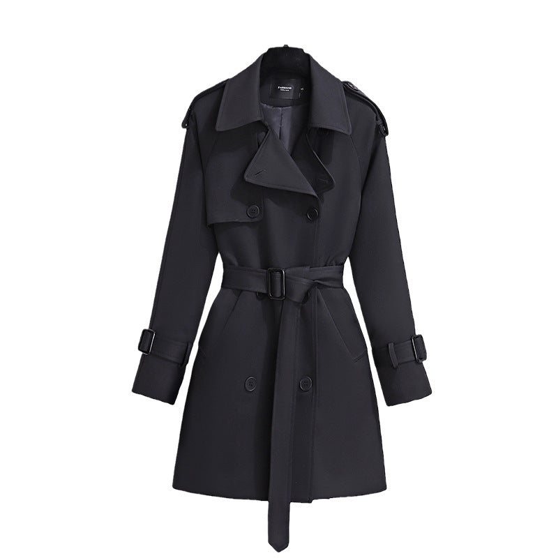Trench Élégance Parisienne™ – Manteau Court à Ceinture