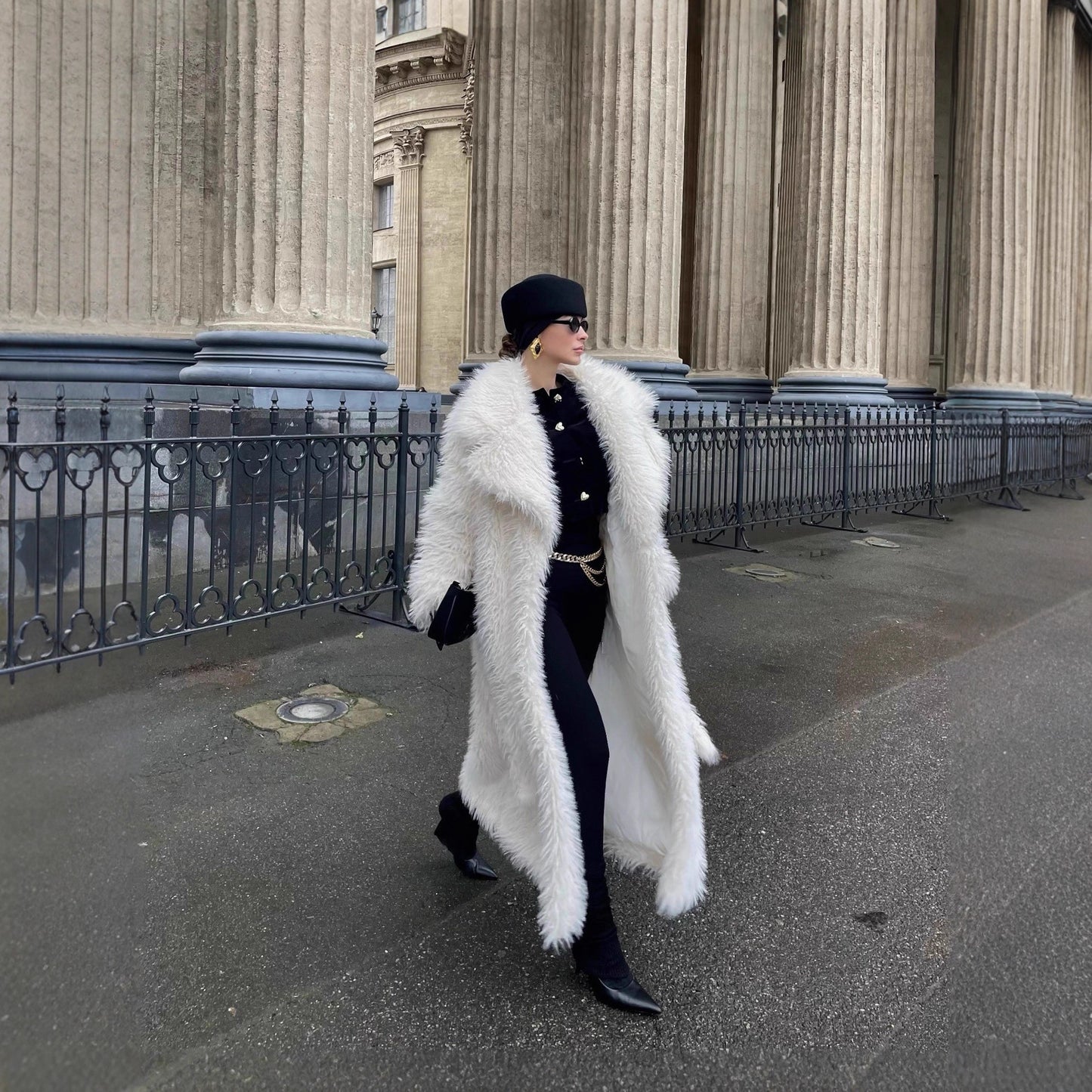 Manteau long en fausse fourrure femme – Look chic & cocooning hiver