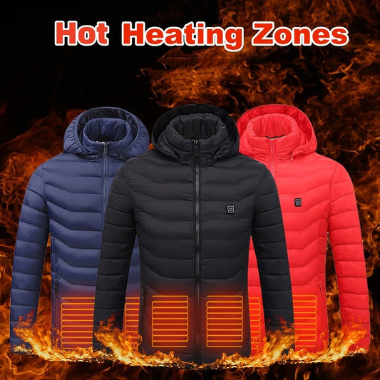Doudoune chauffante USB – Veste thermique unisexe avec 3 niveaux de chaleur