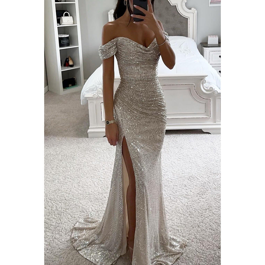 Robe de Soirée à Paillettes – Élégance et Glamour