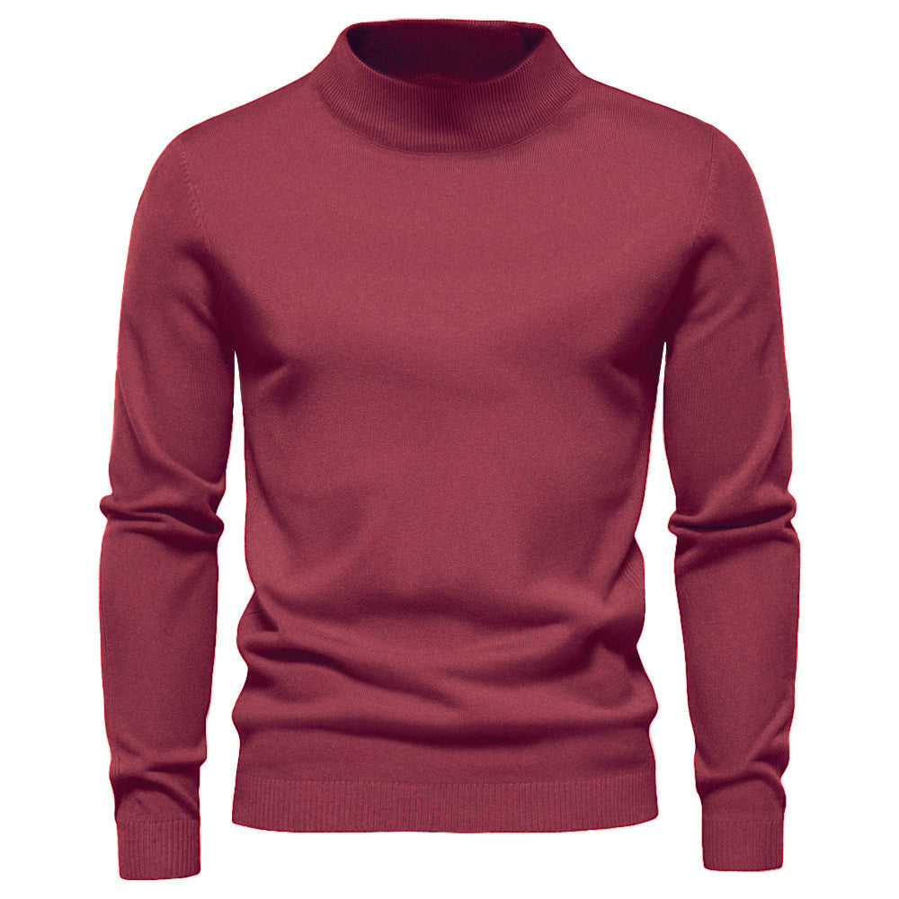 Pull Homme Col Montant – Style Chic Décontracté – Automne & Hiver