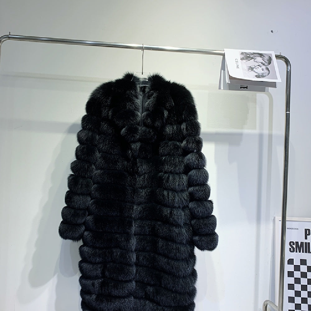 Manteau Long en Fourrure Véritable pour Homme – Luxe et Élégance