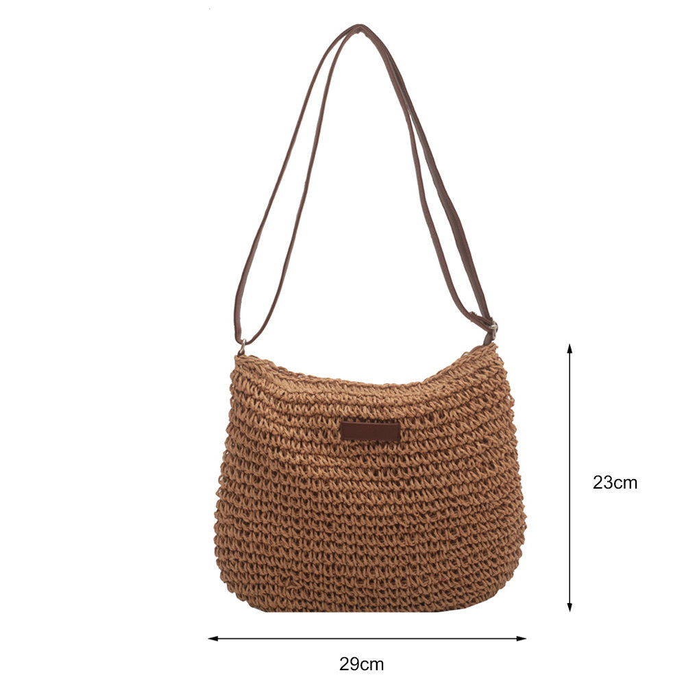 Sac Fourre-Tout Bohème en Paille – Style Plage Chic & Tendance
