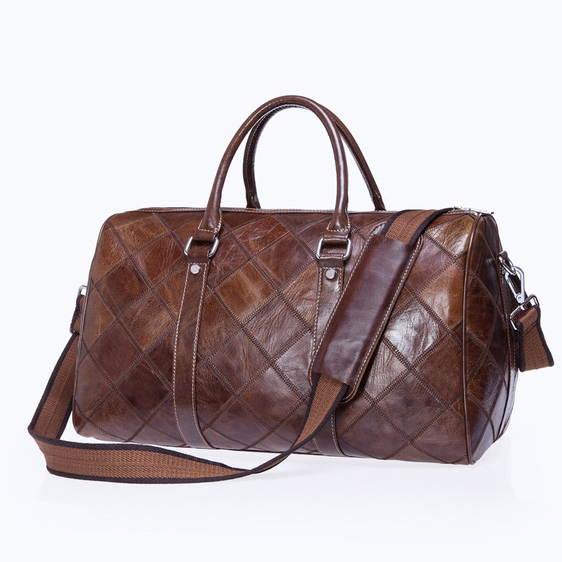 Sac de Voyage Homme en Cuir Véritable – Grande Capacité & Élégance