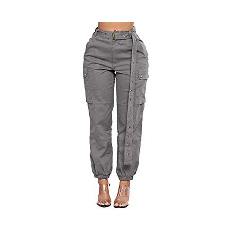 Pantalon Cargo Taille Haute pour Femme – Élégance Décontractée & Style Urbain